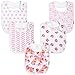 KiddyStar Premium Quality Organic Cotton Bibs for Drooling & Teething Newborn Babies, Infant, Toddlers & Kids