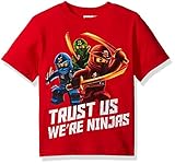 LEGO Ninjago Boys' Little T-Shirt, Red, 4