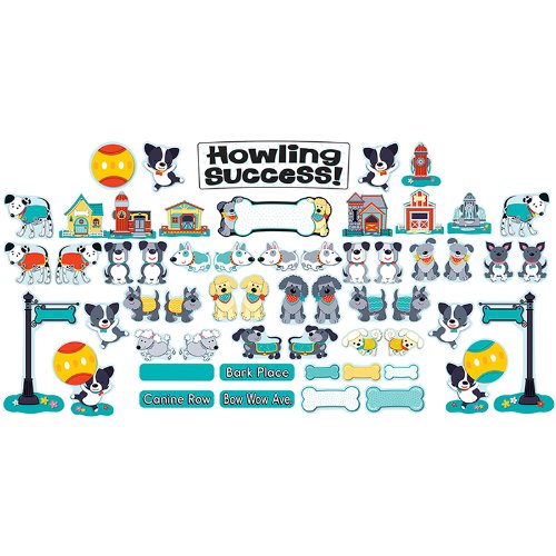 Carson Dellosa CD-110247 Hot Diggity Dogs Bulletin Board Set