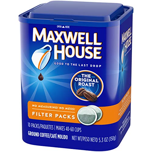Maxwell House Original Medium Roast Ground Coffee Filter Packs (40