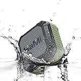 HaMi Outdoor Shower Bluetooth 4.0 Speaker with 12 Hour Playtime , Rugged Shockproof Waterproof Portable Wireless Speaker Pairs with All Bluetooth Devices [12-Month Warranty]- Army Green