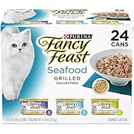 Purina Fancy Feast (50000575466 Grilled Seafood Collection Wet Cat Food Variety Pack (24) 3 oz. Cans