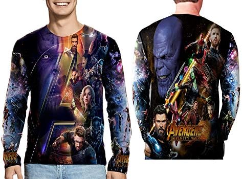 Marvel The Avenger Fans Art Man Top Fullprint Sublimation Size S - 3XL