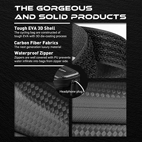 image for Elegant Choise Bike Frame Bag, Waterproof Bike Top Tube Bag Bicycle Ba