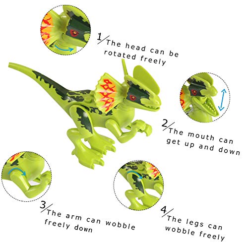 Dinosaurs Playset Building Blocks DIY Dino Action Figures,12PCS