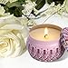 Scented Candle 2 Pack Gift Set - Lavender and Rose, 2 x 4.2 oz, 100% Soy Wax for Stress Relief and Aromatherapy Essential,Christmas Gift Candles