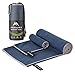 ARNUWA Microfiber Travel Towel Quick Dry Ultra Absorbent Compact, Navy Blue XL