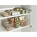 iDesign Classico Wire Storage Basket, Satin Silver, 6 x 16 x 6 Inch, 1 Piece