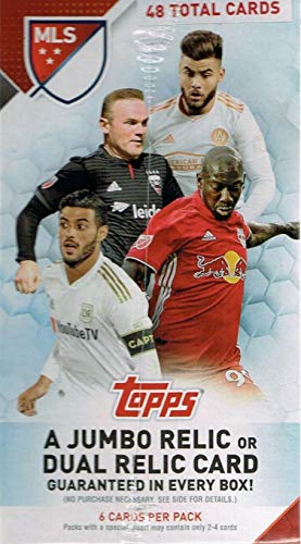 2019 Topps MLS Soccer Unopened Blaster Box of Packs with One GUARANTEED JUMBO RELIC or DUAL RELIC Card Per Box - Thumbnail 2