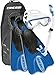 Cressi Light Weight Premium Travel Snorkel Set fo All Family | Palau SAF Set made in Italy
