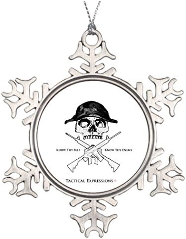 Tree Branch Decoration Snowman Snowflake Ornament Army Ammo