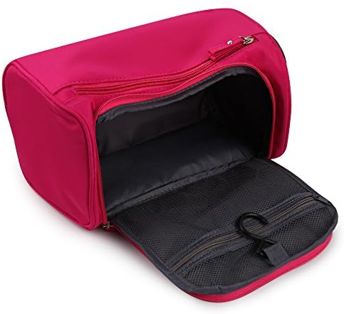 MLIIZYKKI Women Men Makeup Bag Travel Toiletry Bag Cosmetic Makeup Pouch Toiletry Case Wash Organizer (Rose)