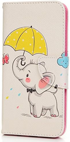 Vagenno Samsung Galaxy Note 9 Case, Flip Case PU Leather Notebook Wallet with Magnetic Closure Stand Card Holder ID Slot Money Pouch Folio Soft TPU Bumper Protective Skin Case Cover,Elephant