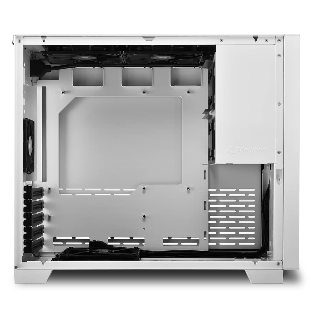 Sharkoon MS-Y1000 White, Micro-ATX PC Gehäuse 6