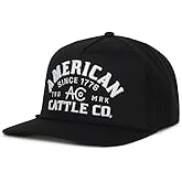 American Cattle Co. Acc Mark Adjustable Snapback Hat Black