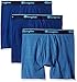 Champion Men's 3-Pack Smart Temp Boxer Brief, Dyed Blues, Large