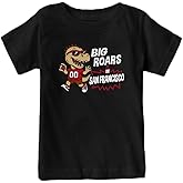 Big Roars in The Field Kid's Dinosaur T-Shirt for Football Fans