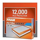 FRAM Extra Guard CA10169 Replacement Engine Air Filter for Select Toyota, Lexus, Pontiac, and Scion Models, Provides Up to 12 Months or 12,000 Miles Filter Protection