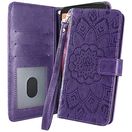 Alcatel 3V Case, Harryshell Kickstand Flip PU Leather Protective