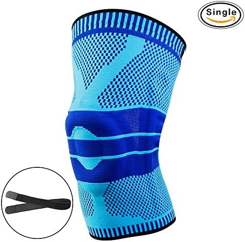 MetCalo Knee Brace Sleeves Breathable Compression 2018 New Design for Gel PAD and SPRINGS Kneepad Silicon,Arthritis,Meniscus Tear,Joint Pain Relief &amp; Sports Injury Recovery.24-Hour Customer Support.