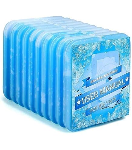 Amazon.com: 8 x Ice packs for Lunch Box, Freezer Ice packs Slim