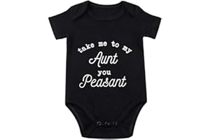listery Take Me To My Aunt You Peasant Baby Funny auntie Baby Bodysuit Cute Aunt White Baby Clothes 0-12