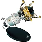 NASA Apollo Command Module Spacecraft Moon Lander W/LEM Model Scale 1/48 | handcrafted mahogany wood, painted, space model, desktop display, collector gift