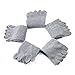 Five Finger Socks, PACKGOUT Toe Socks Soft & Breathable Running Crew Socks for Mens, 5 Pairs Socks Included