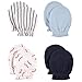 Luvable Friends Unisex Baby Cotton Scratch Mittens, Baseball, 0-6 Months