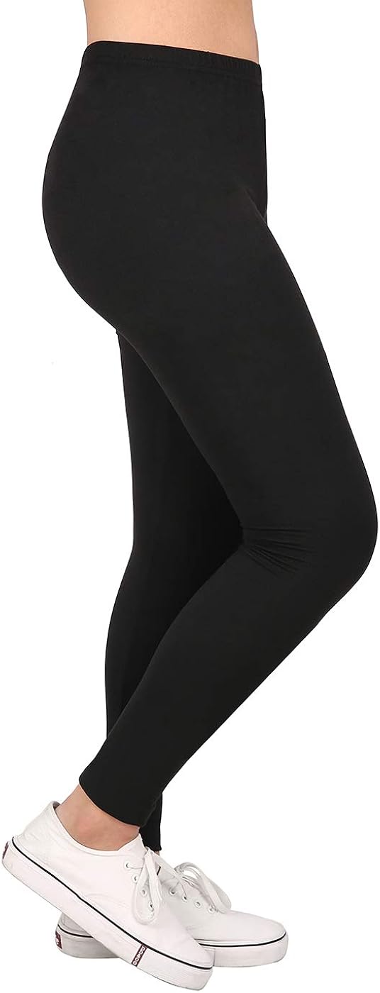 HDE Cute Girl’s Leggings with Print Designs – Full Ankle Length Comfy Tights: Clothing