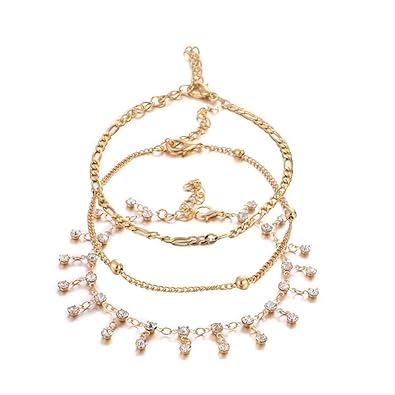 CHIY-GBC Pulseras de Tobillo Bohemia establecen Cuentas Multicapa