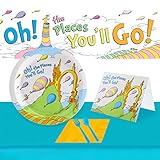 Dr. Seuss Oh The Places You'll Go Ultimate Graduation Experience 48 Guest Party Supplies Pack