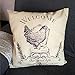 Iuhan Fashion Chicken Pillow Case Sofa Waist Throw Cushion Cover Home Decor (C)