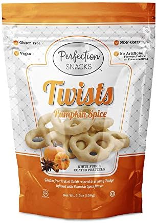 Perfection Snacks Gluten Free Covered Pretzels (Pumpkin Spice, 6 count / 5.5oz)