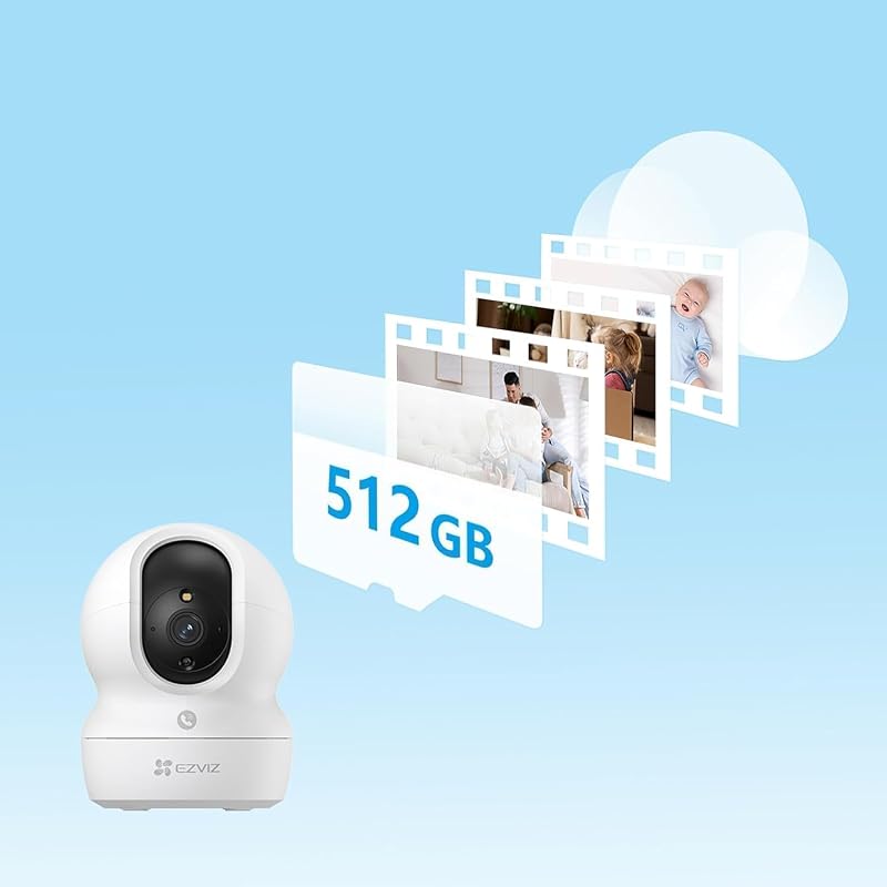Câmara de vigilância WiFi interior 2pk CP1 2K com rastreamento automático, câmara IP WiFi 360° para bebé com visão noturna a cores, deteção humana, chamada bidirecional, suporta 512GB