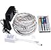 Tingkam® Waterproof 5M 5050 SMD RGB Led Strips Lighting Full Kit with 44 Key IR Remote Controller for Home Kitchen Cabinet TV Lighting Decoration