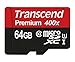 Transcend 64GB MicroSDXC Class 10 UHS-1 Memory Card with Adapter up to 60MB/s (TS64GUSDU1PE)