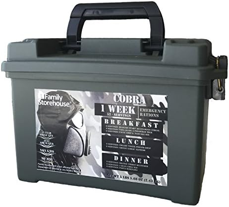 Family Storehouse - 1 Week Emergency Food Rations | Emergency Food Supply Perfect for Camping or Food Storage - Cobra