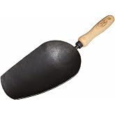 DeWit Forged Scoop Trowel - Heavy Duty Garden Tool with Extra Large Head, Tempered Boron Steel Blade &amp; Ash Hardwood Handle (13.5" Total Length, 0.7lbs)