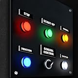 Gebelit 12pc LED Panel Indicator Light AC/DC 12-24V Signal Lamp Red Yellow Blue view 7
