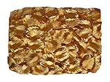 ZXUY 1000 PCS Fabric Silk Flower Rose Petals Wedding Party Decoration Table Confetti - Gold