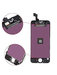 YPLANG - Kit de reparación de pantalla de repuesto para iPhone SE, pantalla LCD de color blanco, con herramientas de reparación y diagrama de flujo (para iPhone SE, color blanco)