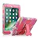 ACEGUARDER iPad 2017/2018 iPad 9.7 inch Case, Shockproof Impact Resistant Protective Case Cover Full Body Rugged for Kids with Kickstand for Apple ipad 5 th/ipad 6 th Generation, Pink Camo/Rose primary