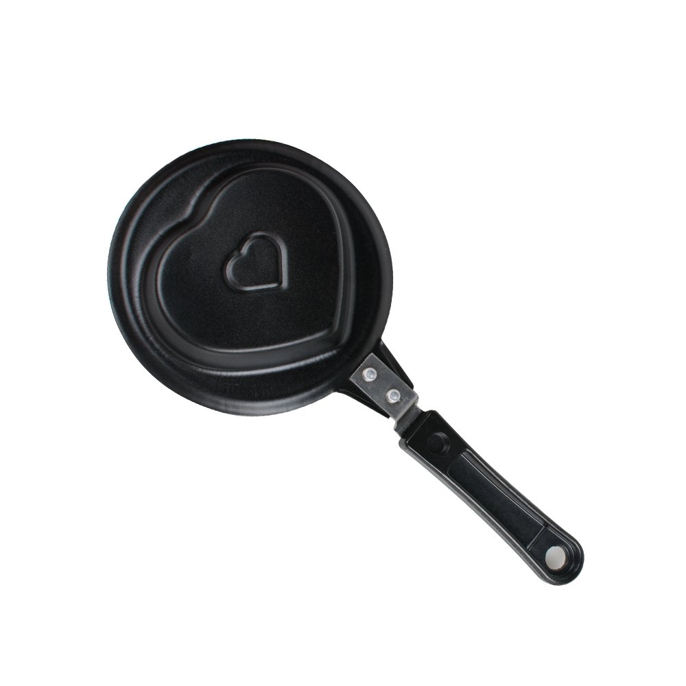 Zinnor Mini Fried Egg Pan Frying Cook Egg Pancake Stainless Steel Heart Mould Kitchen Tool