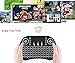 Jabond BK8 Backlit Mini Keyboard Touchpad Mouse Wireless Keyboard with Touchpad and Multimedia Keys for Android TV Box Google Smart TV HTPC PC Xbox 360 Tablet Mac Linux Windows OS