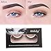 AINATU 3D Environmental Extensional Self-adhesion Eyelashes, Reusable and Easy to Apply Natural Long Fake Eyelashes Handmade Thick False Eyelashes Black