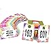 Larger Plasitc Live Sale Number Tags Normal and Reverse Mirror Image Numbers Cards,Coat Hanger Numbers Cards for Facebook and Lularoe Live Sale Artistic Style(101-200)