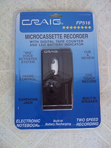 Craig Microcassette Recorder FP516