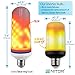 NITOR Lighting LED Flame Effect Light Bulb, Flickering Fire Effect Decorative Lights - Flat Black E26 Base - Vintage Calming Effect Light Atmosphere, Upside Down Function W/Gravity Sensor, (1 Pack)
