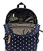 Unisex Packable Lightweight Canvas College Backpacks Travel Hiking Laptop Backpack Rucksack Schoolbags School Book bag Daypack (Navy Blue Polka Dot)